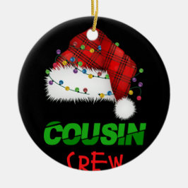 Kumsin Crew Red Play Family jul Pajamas Julgransprydnad Keramik