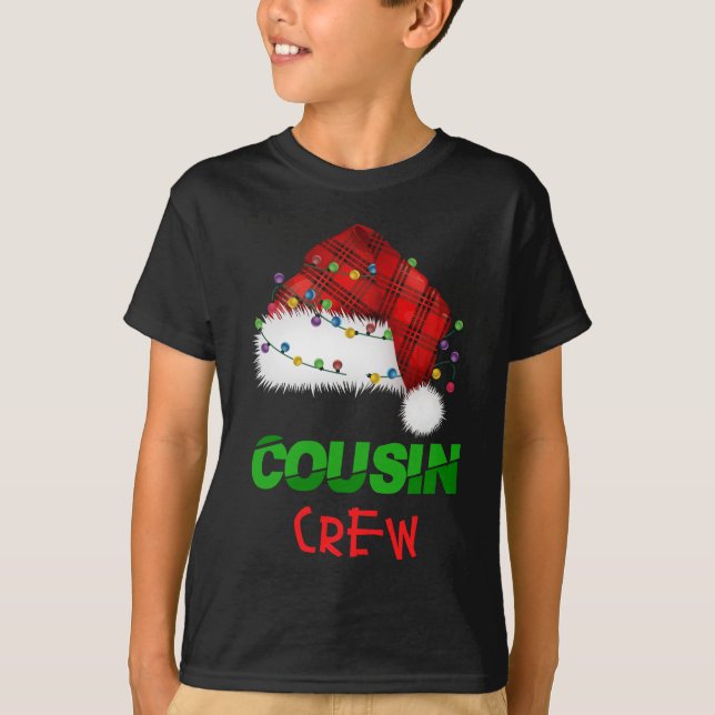 Kumsin Crew Red Play Family jul Pajamas T Shirt (Framsida)