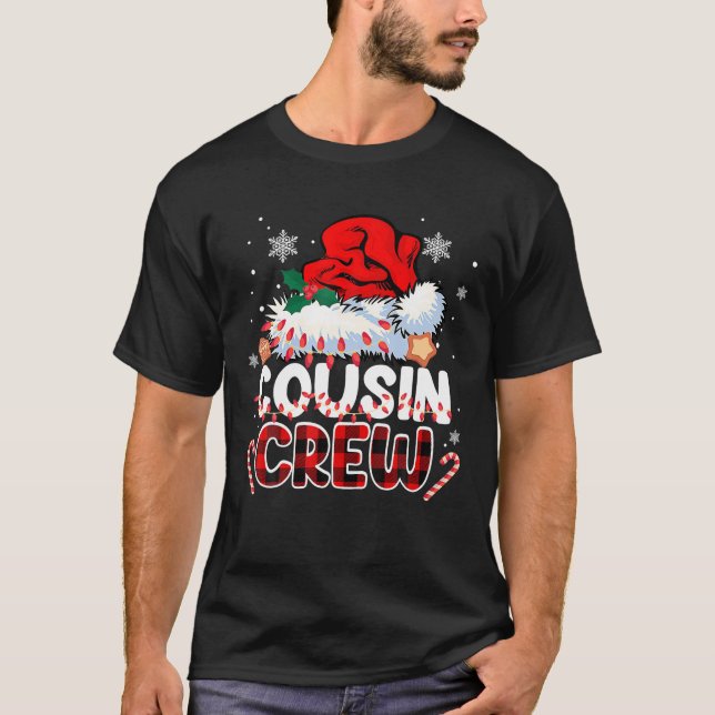Kumsin Crew Santa Red Play Julafton Finny jul T Shirt (Framsida)