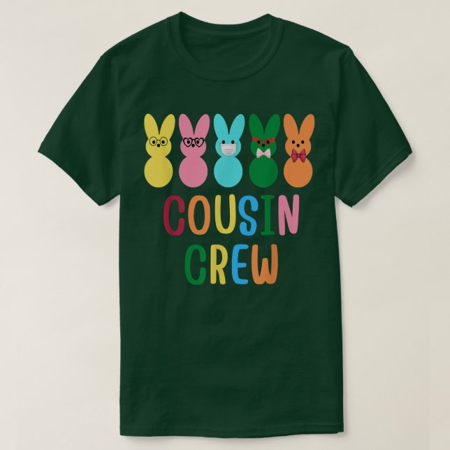 Kumsin Crew Squad Bunny Rabbit of Påsk Day Part T Shirt (Design framsida)