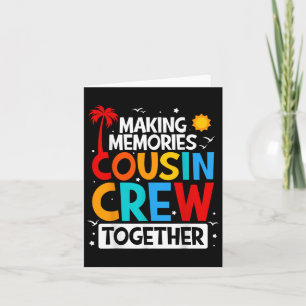 Kumsin Crew Summer Vacation Beach Family Resor Mat Kort