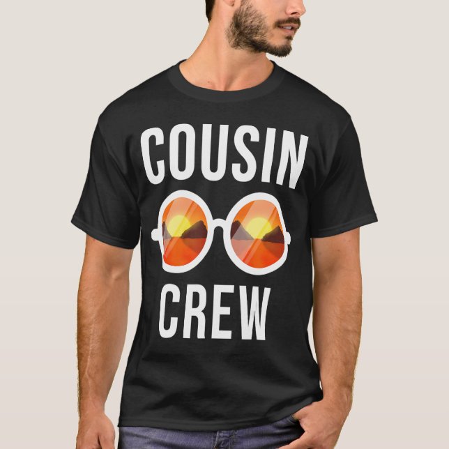 Kumsin Crew Sunset Sunglasses Family Vacation Summ T Shirt (Framsida)