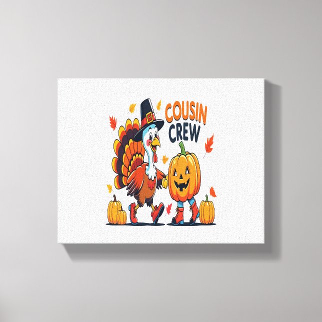 Kumsin Crew Thanksgiving Pumpkin Canvastryck (Framsida)