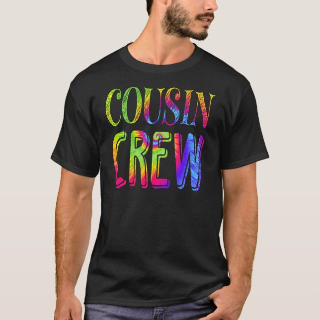 Kumsin Crew Tie Dye Friends Family Vacacation T Shirt (Framsida)