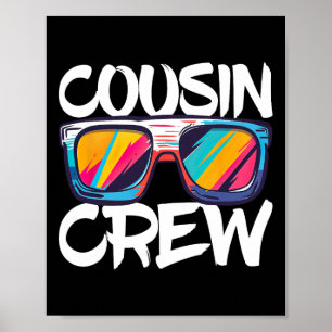 Kumsin Crew Vuxnas Kids Matching Cousin Crew Poster