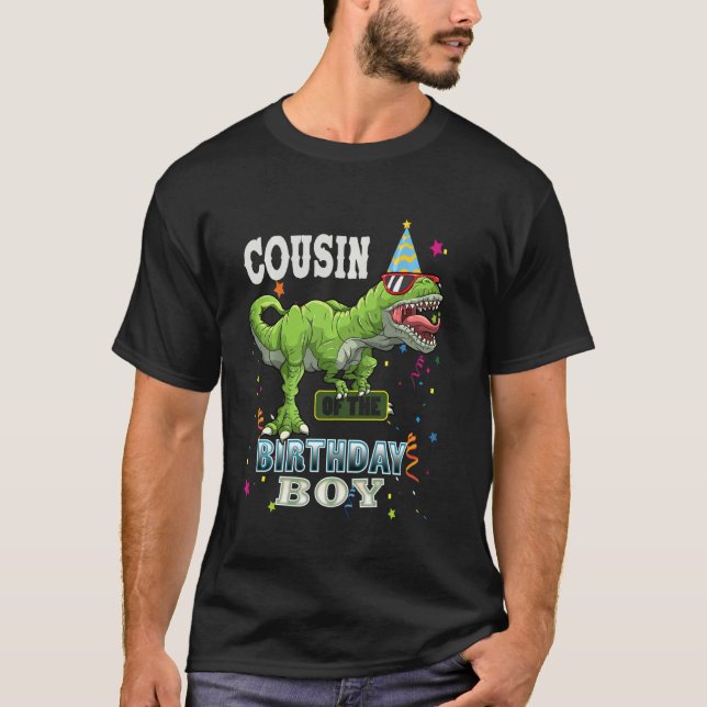 Kumsin Dinosaur Funny Cute Birthday Boy Family App T Shirt (Framsida)