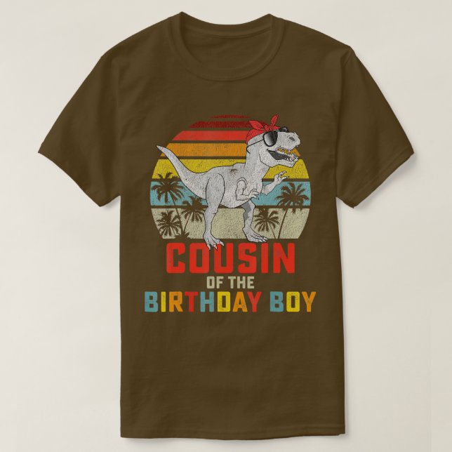 Kumsin Dinosaur Girl of the Birthday Boy Matching T Shirt (Design framsida)