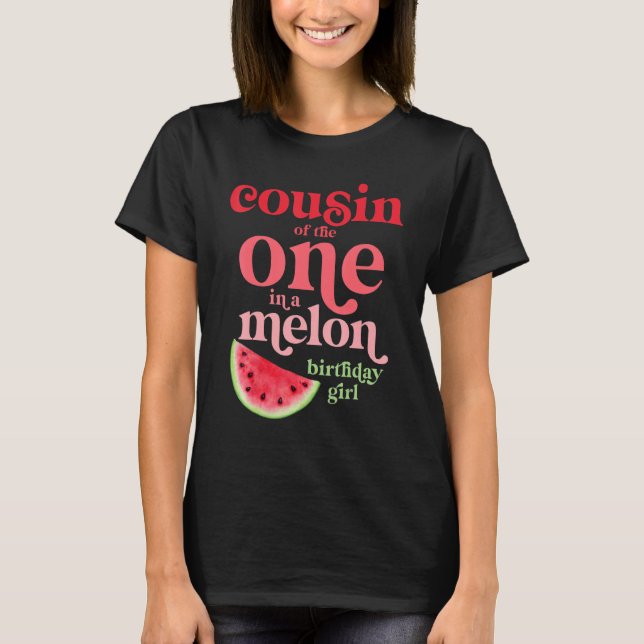 Kumsin i en Melon Birthday Girl T Shirt (Framsida)
