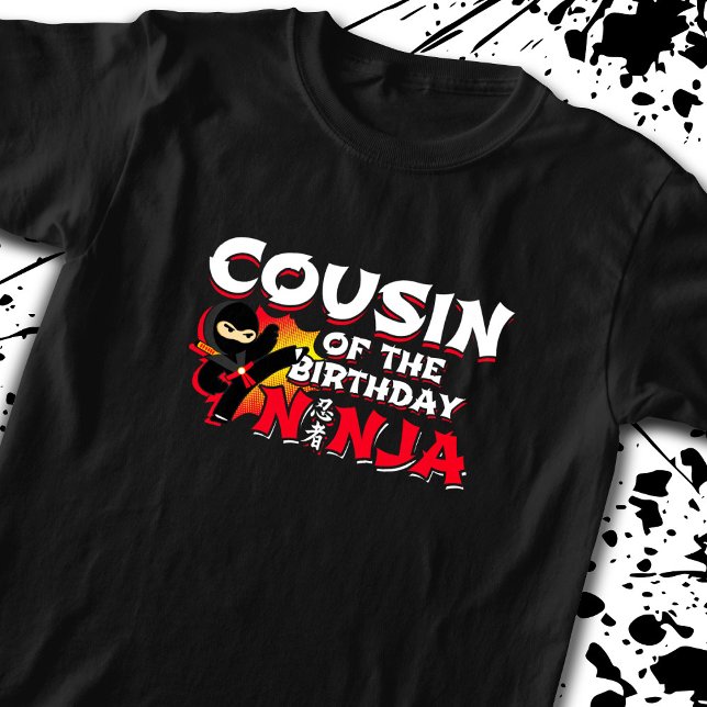 Kumsin i födelsedagen Ninja - Födelsedagsfesten T Shirt (Skapare uppladdad)