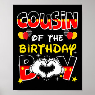 Kumsin i födelsedagspojkfamiljen Party Decor Matc Poster