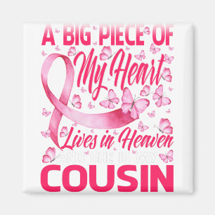 Kumsin i Heaven Butterfly Fantastisk Breast Cancer Magnet