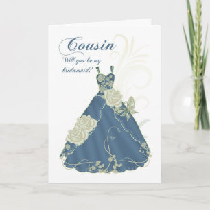 Kumsin kommer att bli mitt Bridesmaid-kort - Ivory Inbjudan