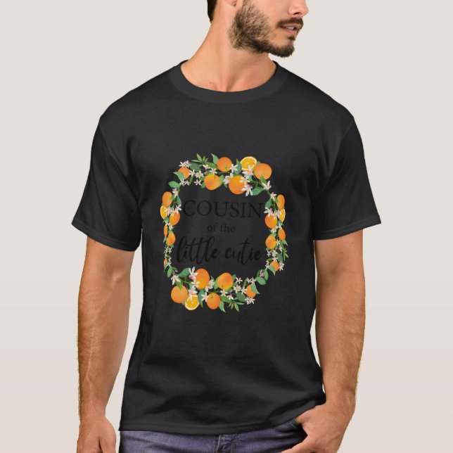 Kumsin Little Cutie Baby Shower Orange 1St Birthda T Shirt (Framsida)
