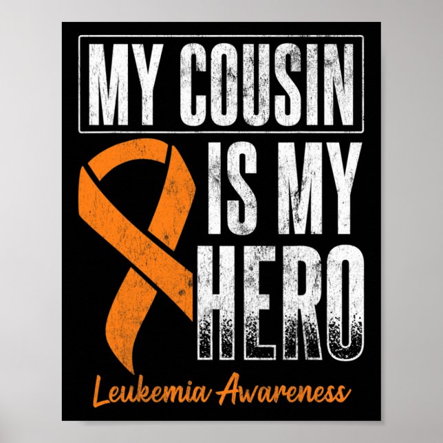 Kumsin My Hero Leukemia Cancer Leukemia Awareness Poster (Framsidan)