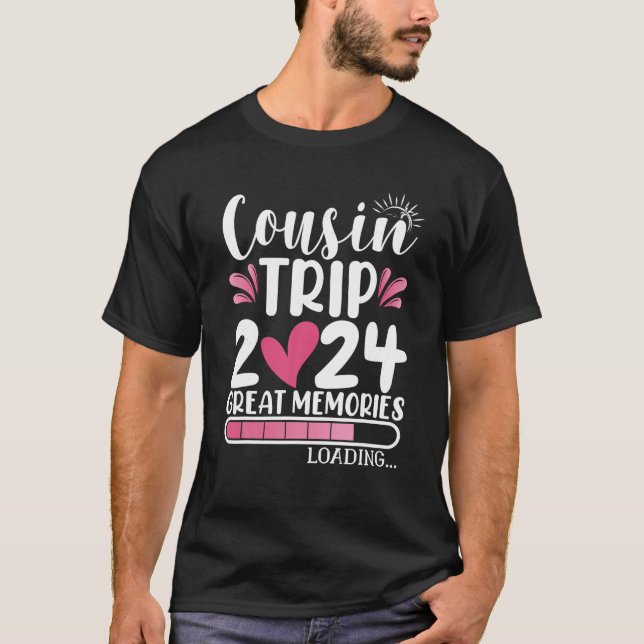 Kumsin Resa 2024 Underbara minnen som laddar kusin T Shirt (Framsida)