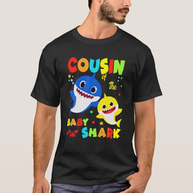 Kumsin Shark Gift Cute Baby Shark Family Matching T Shirt (Framsida)
