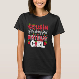 Kumsin till Berry First Birthday Girl Strawberry T Shirt