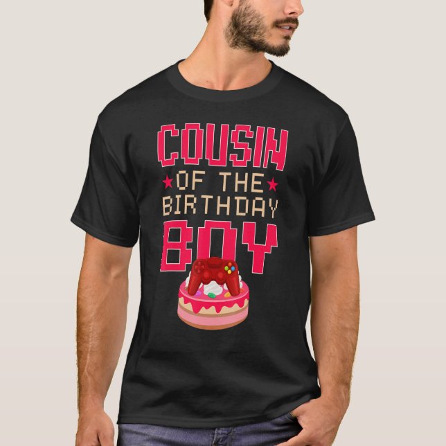 Kumsin till Birthday Boy Gamepad Matching Family T Shirt (Framsida)