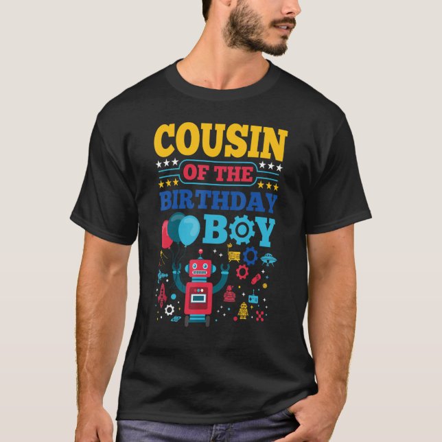 Kumsin till Birthday Boy Robot Matching Family P T Shirt (Framsida)