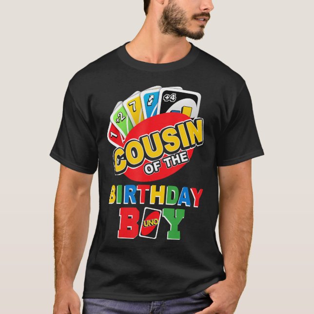 Kumsin till Birthday Boy Shirt Uno pappa Far T Shirt (Framsida)