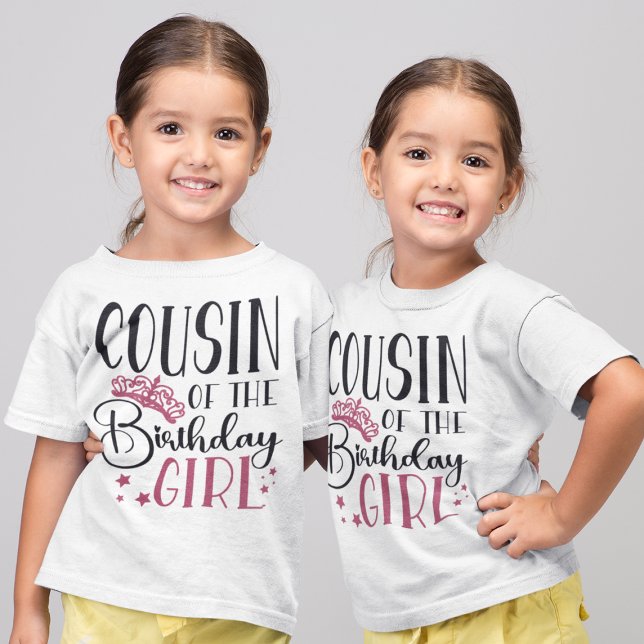 Kumsin till Birthday Girl Anpassningsbar Matching  T Shirt (Skapare uppladdad)