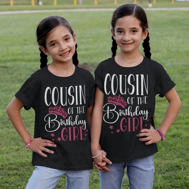 Kumsin till Birthday Girl Anpassningsbar Matching  T Shirt (Skapare uppladdad)