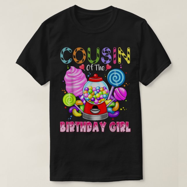 Kumsin till Birthday Girl Candyland Candy Birthd T Shirt (Design framsida)