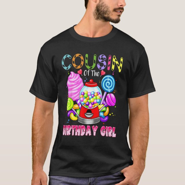 Kumsin till Birthday Girl Candyland Candy Birthd T Shirt (Framsida)