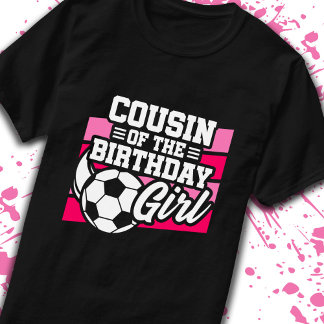 Kumsin till Birthday Girl Girls-fotbollsdagen T Shirt