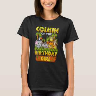 Kumsin till Birthday Girl Safari Zoo Vild Animal T Shirt