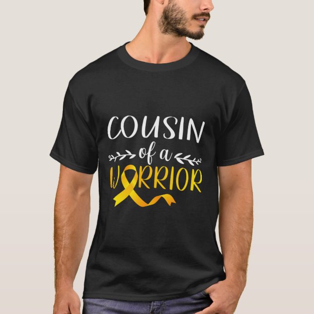 Kumsin till en krigare barncancermedvetandehöjare t shirt (Framsida)