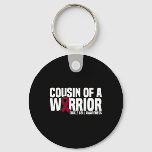 Kumsin till en Warrior Sickle Cell Awareness Nyckelring