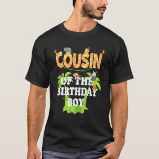 Kumsin till födelsedagspojken Zoo Theme Animal Par T Shirt