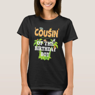 Kumsin till födelsedagspojken Zoo Theme Animal Par T Shirt