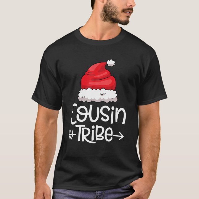 Kumsin Tribe jultomten Hat Julafton Matching T Shirt (Framsida)