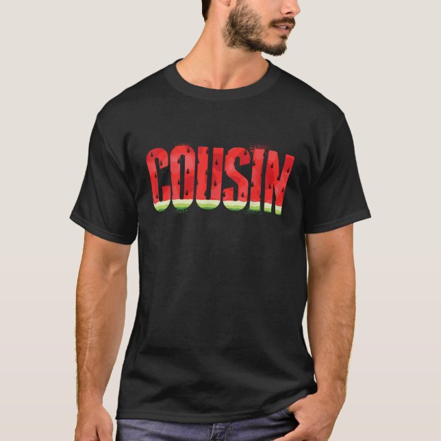 Kumsin Watermelon Summer Fruit Family Matching Bir T Shirt (Framsida)