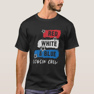Kumsinbesättning, röd vit- och blå familjedödande  t shirt