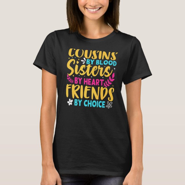 Kumsiner efter blodsyskon efter val av hjärtvänner t shirt (Framsida)