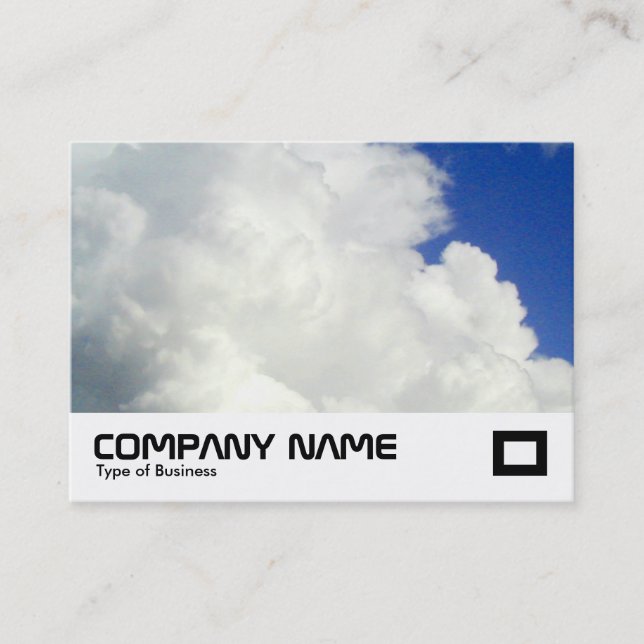 Kumulerade moln visitkort (Framsida)