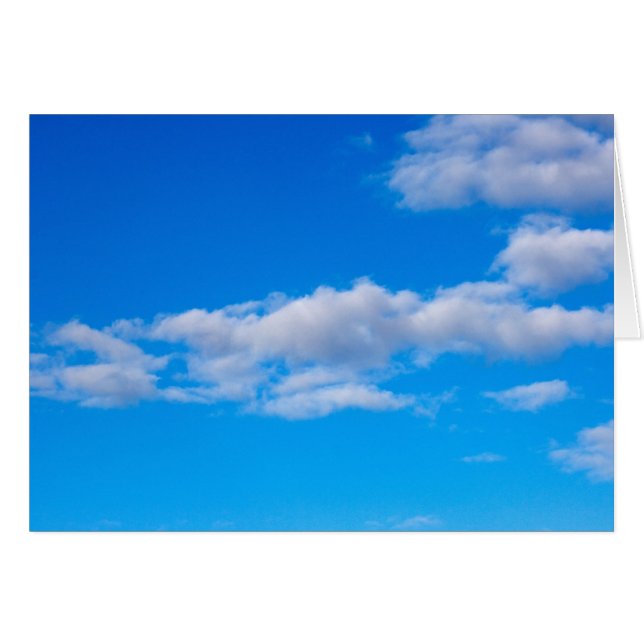 Kumulusmoln över westerna Antarktis Hälsningskort (Framsidan Horizontal)