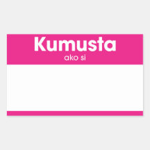 "Kumusta är den Ako Si" hejen mitt namn den rosa