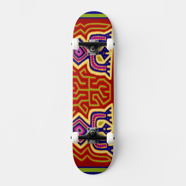 Kuna Indian Ancestral Spirit Skateboard (Framsida)