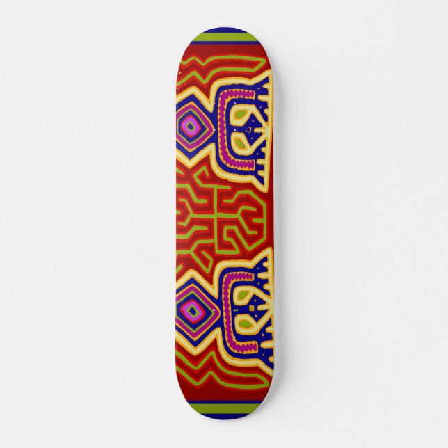 Kuna Indian Ancestral Spirit Skateboard (Framsida)