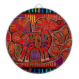 Kuna-indian baby elefant - Mola folkkonst Darttavla