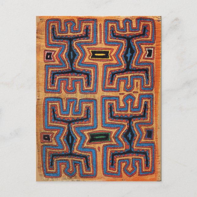 Kuna Indian Canoe Spirits Vykort (Framsida)