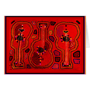 Kuna Indian Guitars Hälsningskort