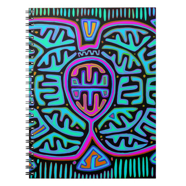 Kuna Indian Mariposa Anteckningsbok (Framsidan)