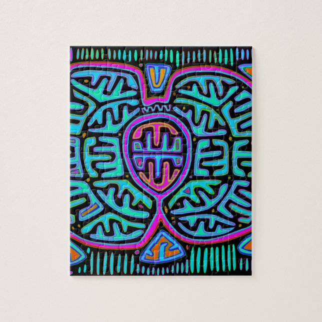 Kuna Indian Mariposa Pussel (Vertikal)