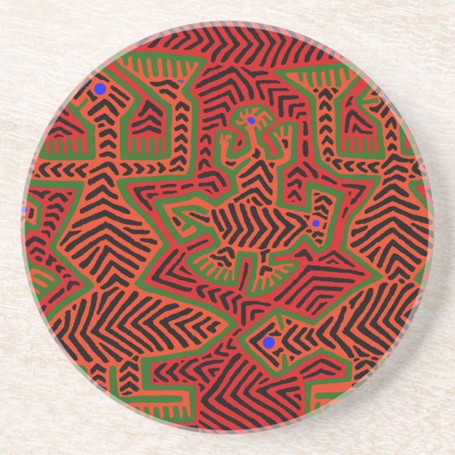 Kuna Indian Mola andar Underlägg (Framsidan)