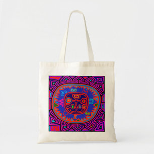 Kuna Indian Mola Compass Tygkasse
